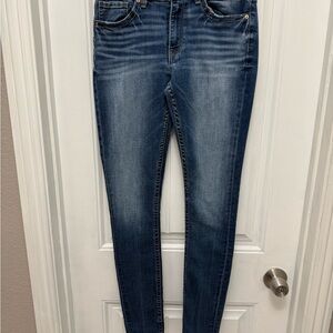 BKE Payton Skinny Jeans Womens Dark Wash Blue Mid Rise Stretch Denim 28 X 31.5